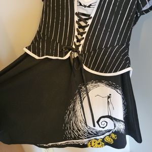 Hot Topic Jack Skellington Moon Dress Size Large